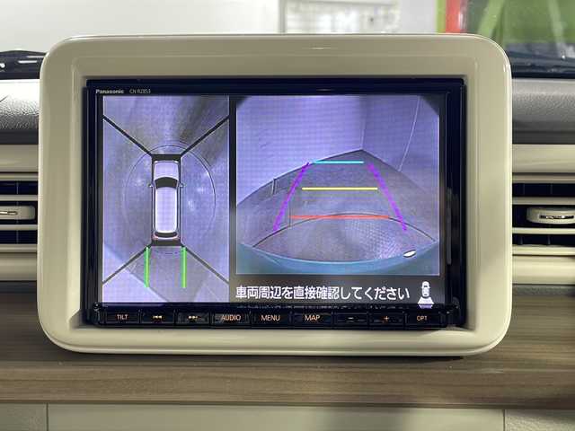 スズキ ラパン X 沖縄県 2020(令2)年 3.2万km フレンチミントパールメタリック 禁煙車/ワンオーナー/9インチ純正ディーラーOPナビ/【CD/DVD/BT/フルセグTV】/全方位カメラ/ETC/前後ドライブレコーダー/社外シートカバー/シートヒーター/レーダーブレーキ/スマートキー