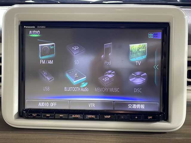 スズキ ラパン X 沖縄県 2020(令2)年 3.2万km フレンチミントパールメタリック 禁煙車/ワンオーナー/9インチ純正ディーラーOPナビ/【CD/DVD/BT/フルセグTV】/全方位カメラ/ETC/前後ドライブレコーダー/社外シートカバー/シートヒーター/レーダーブレーキ/スマートキー