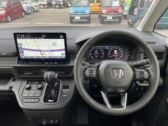 ホンダ ステップワゴン エアー EX 石川県 2025(令7)年 0.1千km 黒 登録済未使用車/4WD/純正11.4型ナビ/フルセグTV/バックカメラ/LEDヘッドライト/パワーバックドア/スマートキー/ホンダセンシング/レーダークルーズ/両側パワースライドドア/レーンキープアシスト/保証書/取説