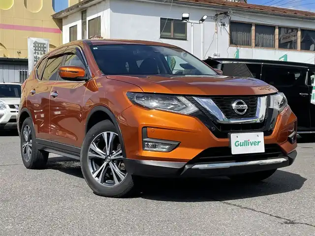 日産 エクストレイル 20X 青森県 2019(令1)年 9.2万km プレミアムコロナオレンジ パートタイム4WD/社外ナビ(BT/フルセグ/CD/DVD/ラジオ)/バックカメラ/エマージェンシーブレーキ/ドライブレコーダー(前後)/パワーバックドア/オートライト/LEDヘッドライト/フロントフォグライト/ETC2.0/電動格納ミラー/スペアキー/記録簿(R3/R4/R5/R6)/新車時保証書/取扱説明書