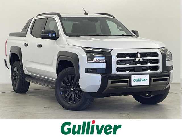 三菱 トライトン GSR 群馬県 2024(令6)年 0.3万km ホワイトダイヤモンド 純正９型ナビ　全周囲カメラ　ＥＴＣ　ドラレコ　衝突被害軽減ブレーキ　レーンアシスト　アダプティブクルーズコントロール　ＬＥＤヘッドライト　ステアリングヒーター　レザーシート　シートヒーター　禁煙車