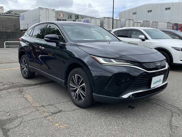 トヨタ ハリアー G 新潟県 2020(令2)年 11.2万km プレシャスブラックパール 4WD/トヨタセーフティセンス/純正メモリナビ/(AM/FM/SD/フルセグ/Bluetooth)/バックモニター/デジタルインナーミラー/パワーバックドア/レーダークルーズコントロール/LEDオートライト/ハーフレザーシート/運転席パワーシート/純正18インチアルミホイール/置くだけ充電/ステアリングリモコン/スマートキー/ETC