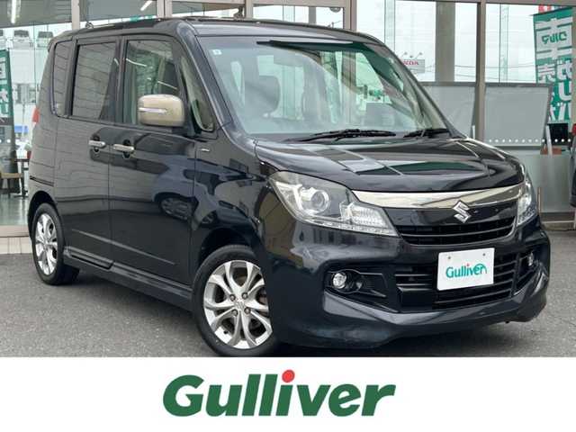 スズキ ソリオ バンディット DJE 青森県 2015(平27)年 5.8万km ブルーイッシュブラックパール3 ４WD/strada社外ナビ/AM/FM/CD/DVD/フルセグ/Bluetooth/クルーズコントロール/衝突軽減システム/両側パワースライドドア/ステアリングスイッチ/プッシュスタート/オートライト/フォグランプ/スマートキー/スペアキー/純正ホイール夏タイヤ装着/社外AWスタッドレスタイヤ車載/取扱説明書/保証書