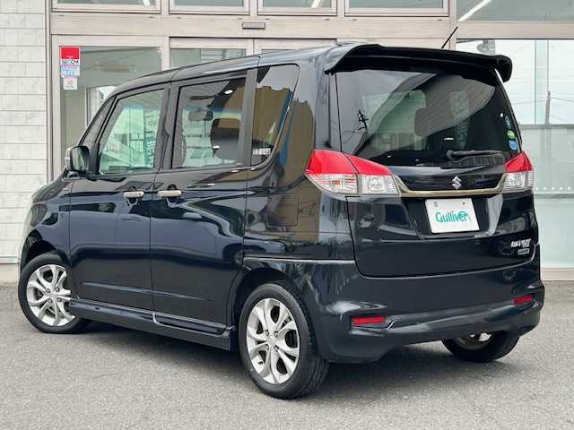 スズキ ソリオ バンディット DJE 青森県 2015(平27)年 5.8万km ブルーイッシュブラックパール3 ４WD/strada社外ナビ/AM/FM/CD/DVD/フルセグ/Bluetooth/クルーズコントロール/衝突軽減システム/両側パワースライドドア/ステアリングスイッチ/プッシュスタート/オートライト/フォグランプ/スマートキー/スペアキー/純正ホイール夏タイヤ装着/社外AWスタッドレスタイヤ車載/取扱説明書/保証書