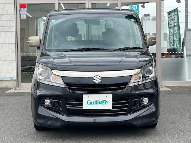 スズキ ソリオ バンディット DJE 青森県 2015(平27)年 5.8万km ブルーイッシュブラックパール3 ４WD/strada社外ナビ/AM/FM/CD/DVD/フルセグ/Bluetooth/クルーズコントロール/衝突軽減システム/両側パワースライドドア/ステアリングスイッチ/プッシュスタート/オートライト/フォグランプ/スマートキー/スペアキー/純正ホイール夏タイヤ装着/社外AWスタッドレスタイヤ車載/取扱説明書/保証書