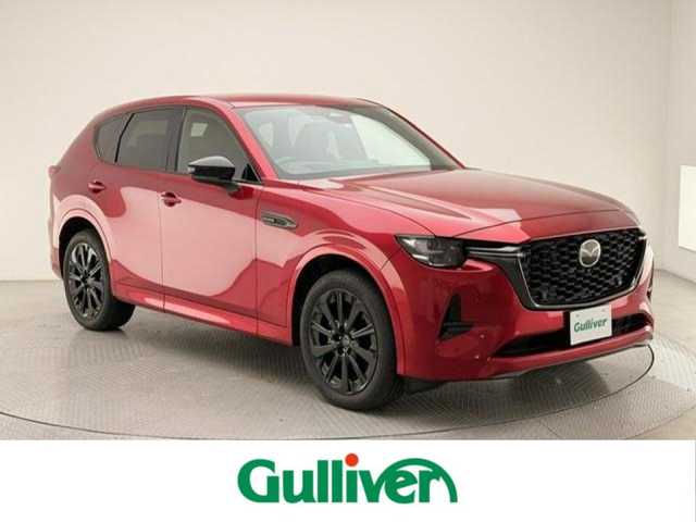 マツダ ＣＸ－６０ XD HV エクスクルーシブスポーツ 兵庫県 2022(令4)年 1.9万km ソウルレッドクリスタルM 12.3インチディスプレイナビ/シースルービュー対応360度ビューモニター/4WD/BOSEサウンドシステム/Bt/USB/フルセグ/スマートフォン連携/HUD/ACC/PCS/BSM/LKA/LEDヘッドライト/LEDフォグ/オートハイビーム/ドライバーパーソナライゼーションシステムパッケージ/パドルシフト/レザーシート /シートヒーター/ベンチレーション/コーナーセンサー/ハンズフリーパワーゲート/純正20インチAW/純正マット