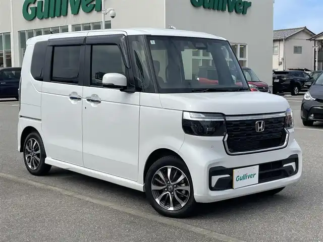 ホンダ Ｎ ＢＯＸ カスタム 石川県 2024(令6)年 1.2万km プラチナホワイトパール 純正8型ディスプレイオーディオ/バックカメラ/LEDヘッドライト/パーキングセンサー/片側パワースライドドア/ドライブレコーダー/ホンダセンシング/レーダークルーズ/純正アルミホイール/スマートキー/シートヒーター/プッシュスタート/レーンキープアシスト