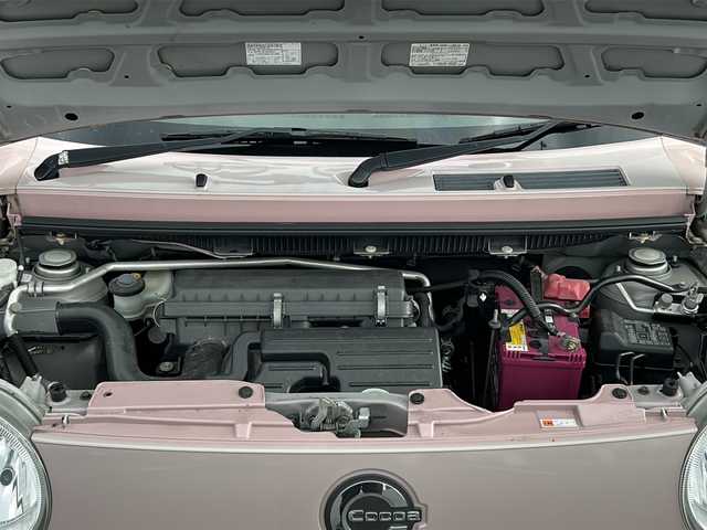 ダイハツ ミラ ココア X 京都府 2012(平24)年 5.1万km ムースピンクパール 禁煙車　/オーディオ　/オートエアコン　/アイドリングストップ　/ベンチシート　/ＣＤ　/スマートキー　/純正フロアマット　/パワーステアリング　/パワーウィンドウ　/ＡＢＳ　/ハロゲンライト　/電動格納ミラー　/ドアバイザー