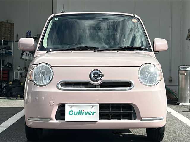 ダイハツ ミラ ココア X 京都府 2012(平24)年 5.1万km ムースピンクパール 禁煙車　/オーディオ　/オートエアコン　/アイドリングストップ　/ベンチシート　/ＣＤ　/スマートキー　/純正フロアマット　/パワーステアリング　/パワーウィンドウ　/ＡＢＳ　/ハロゲンライト　/電動格納ミラー　/ドアバイザー