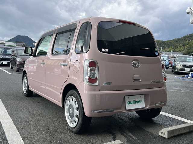 ダイハツ ミラ ココア X 京都府 2012(平24)年 5.1万km ムースピンクパール 禁煙車　/オーディオ　/オートエアコン　/アイドリングストップ　/ベンチシート　/ＣＤ　/スマートキー　/純正フロアマット　/パワーステアリング　/パワーウィンドウ　/ＡＢＳ　/ハロゲンライト　/電動格納ミラー　/ドアバイザー