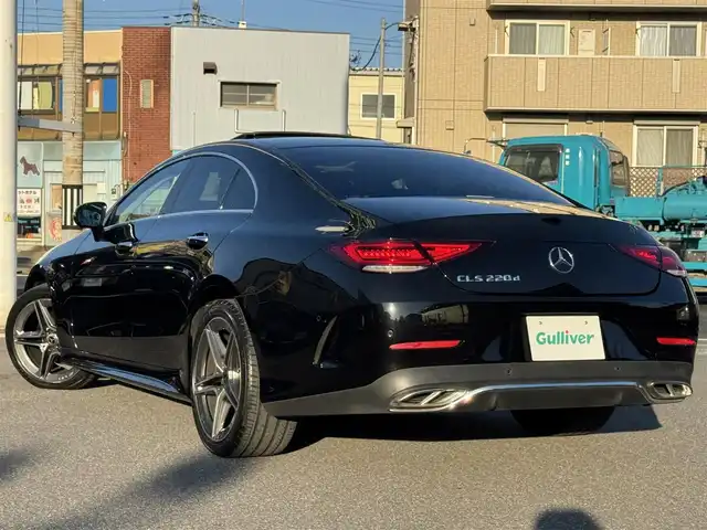 メルセデス・ベンツ ＣＬＳ２２０ｄ スポーツ エクスクルーシブPKG 千葉県 2018(平30)年 3.5万km オブシディアンブラック エクスクルーシブＰＫＧ/レーダーセーフティＰＫＧ/衝突軽減ブレーキ/レーダークルーズコントロール/レーンキープアシスト/ブラインドスポットモニター/純正HDDナビ/フルセグＴＶ/Bluetooth/全方位カメラ/ブルメスターサウンド/サンルーフ/茶レザーシート/シートヒーター/エアシート/電動リアゲート/純正19インチAW/LEDライト/ETC2.0/保証書・取説/スペアキー