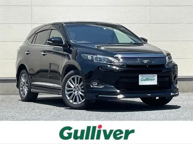 トヨタ ハリアー プレミアム アドバンスドP 茨城県 2015(平27)年 5.7万km ブラック モデリスタエアロパーツ/・フロント・リアスボイラー/純正ナビ/・ワンセグTV/・Bluetooth接続/・CDチェンジャー/・USB入力端子/JBL/バック・サイドカメラ/LEDオートライト/レーダークルーズコントロール/パワーシートD＋N席/アイドリングストップ/電動リアゲート/純正１８インチアルミホイール/ETC/ワンオーナー/保証書付き/スマートキー