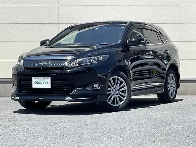 トヨタ ハリアー プレミアム アドバンスドP 茨城県 2015(平27)年 5.7万km ブラック モデリスタエアロパーツ/・フロント・リアスボイラー/純正ナビ/・ワンセグTV/・Bluetooth接続/・CDチェンジャー/・USB入力端子/JBL/バック・サイドカメラ/LEDオートライト/レーダークルーズコントロール/パワーシートD＋N席/アイドリングストップ/電動リアゲート/純正１８インチアルミホイール/ETC/ワンオーナー/保証書付き/スマートキー