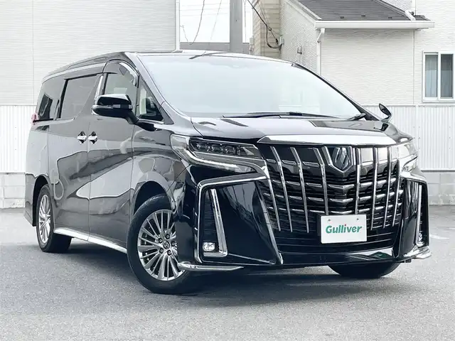 トヨタ アルファードハイブリット SR Cパッケージ 栃木県 2021(令3)年 4.1万km ブラック 純正ナビ（CD/DVD/BT/Miracast/フルセグTV）/フリップダウンモニター/バックカメラ/ドライブレコーダー/デジタルインナーミラー/2.0ETC/両側パワースライドドア/パワーバックドア/ハンドルヒーター/クルーズコントロール/パワーシート（エアシート/シートヒーター）/コーナーセンサー/オートマチックハイビーム/スペアタイヤ/保証書/取説/スペアキー