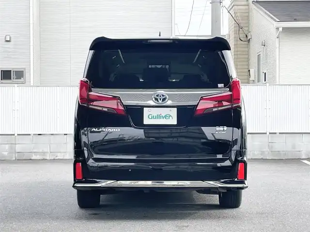 トヨタ アルファードハイブリット SR Cパッケージ 栃木県 2021(令3)年 4.1万km ブラック 純正ナビ（CD/DVD/BT/Miracast/フルセグTV）/フリップダウンモニター/バックカメラ/ドライブレコーダー/デジタルインナーミラー/2.0ETC/両側パワースライドドア/パワーバックドア/ハンドルヒーター/クルーズコントロール/パワーシート（エアシート/シートヒーター）/コーナーセンサー/オートマチックハイビーム/スペアタイヤ/保証書/取説/スペアキー