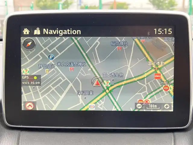 マツダ デミオ 13S Lパッケージ 静岡県 2014(平26)年 8.2万km ソウルレッドプレミアムメタリック エンジンスタートボタン/パワーステアリング/パワーウィンドウ/アイドリングストップ/スマートキー/スペアキー１本/オートエアコン/純正SDナビ（BT）/バックカメラ/ドライブレコーダー/純正フロアマット/純正アルミホイール/ハーフレザー/ABS/横滑り防止装置/オートライト/LEDヘッドライト/W+サイドエアバック/衝突軽減システム/純正アームレスト