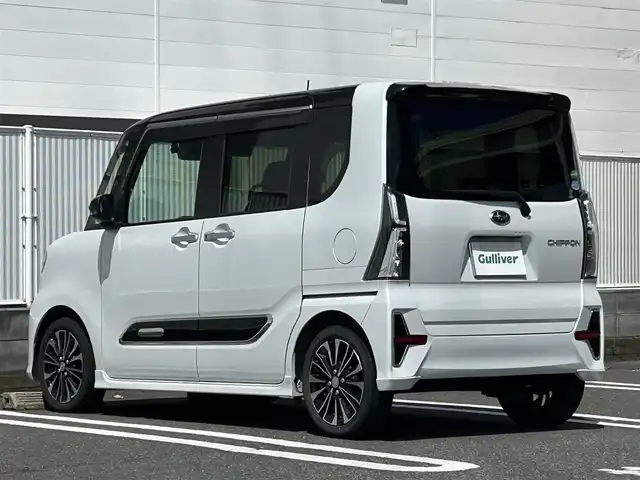 スバル シフォン カスタムRS スマートアシスト 群馬県 2021(令3)年 2.1万km ブラックマイカメタリック/シャイニングホワイトパール ワンオーナー/純正ナビ(FM・AM/CD・DVD/BT)/フルセグテレビ/ビルトインETC/プリクラッシュ/横滑り防止装置/バックカメラ/スマートキー×1/ドラレコ前方/純正フロアマット/純正アルミホイール/LEDヘッドライト/オートライト/エアバッグ(W+サイド)/ハーフレザーシート/シートヒーター(D+N席)/純正ドアバイザー/プッシュスタート/コーナーセンサー前後/電格ミラー/取扱説明書/保証書/記録簿