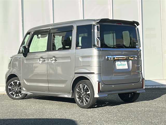 スズキ スペーシア カスタム HYBRID XS 福岡県 2020(令2)年 8.5万km スチールシルバーM ・社外ナビKENWOOD/-BT/フルセグTV/CD/DVD/SD/FM/AM/・バックカメラ/・衝突軽減ブレーキ/・クリアランスソナー/・車線逸脱警報/・横滑り防止装置/・両側パワースライドドア/・前後ドライブレコーダー/・後席サーキュレーター/・シートヒーター/・オートライト/・ETC/・純正アルミ15インチ/・LEDヘッドライト/・フォグランプ/・プッシュスタート/・スマートキー