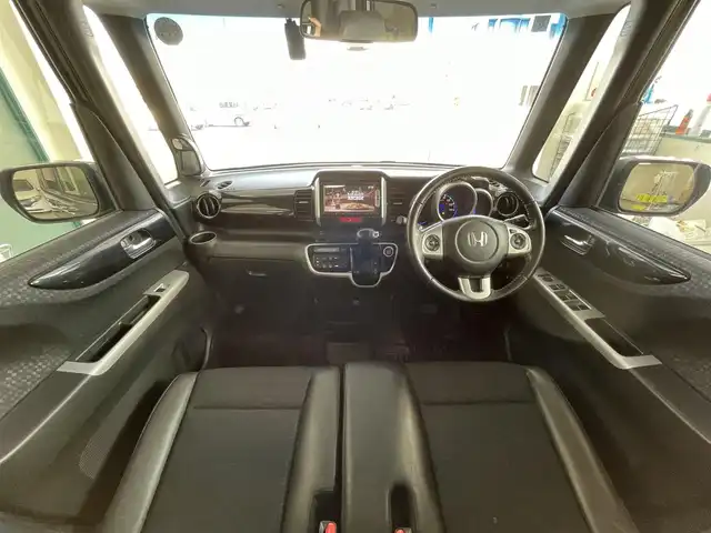 ホンダ Ｎ ＢＯＸ カスタム G ターボ Lパッケージ 千葉県 2015(平27)年 10万km ポリッシュドメタルメタリック ワンオーナー/シティブレーキアクティブシステム/両側パワースライドドア/ディーラーOPナビ(Gathers)/・ラジオ/CD/DVD/BT/フルセグTV/バックカメラ/ETC/ドライブレコーダー/パドルシフト/クルーズコントロール/アイドリングストップ/横滑り防止装置(VSA)/ハーフレザーシート/純正フロアマット/プッシュスタート/スマートキー/ディスチャージヘッドライト/オートライト/純正15インチアルミホイール/保証書/取扱説明書