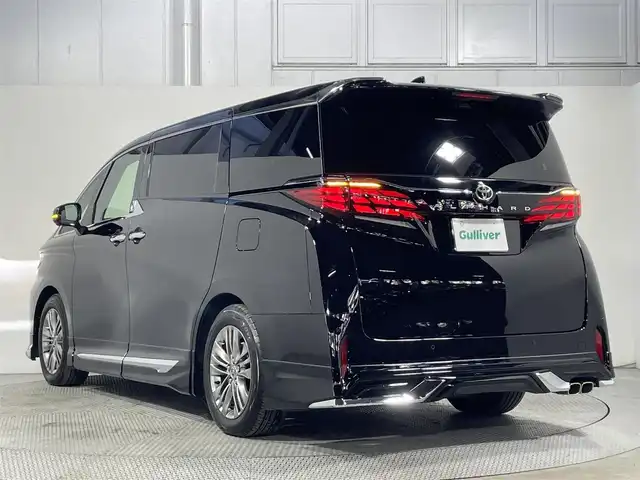 トヨタ アルファード Z 大阪府 2025(令7)年 0.5万km ブラック ワンオーナー/大型純正ナビ/全方位カメラ/スマートキー/ETC/両側パワースライド/モデリスタエアロ/サンルーフ/純正前後ドラレコ/デジタルインナーミラー/フリップダウンモニター/ステアリングスイッチ/レーンキープアシスト/レーダークルーズコントロール/衝突被害軽減ブレーキ/Wオートエアコン/オートライト/オートハイビーム/オートワイパー/オートホールド/電子パーキングブレーキ/ブラインドスポットモニター/パワーバックドア/前席パワーシート/前席シートヒーター/前席シートクーラー/２列目シートヒーター/２列目シートクーラー/ハンドルヒーター/純正アルミホイール/保証書、取説