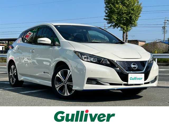 日産 リーフ e+ G 愛知県 2020(令2)年 1.6万km ブリリアントホワイトパール ワンオーナー/純正ナビ/フルセグテレビ/バックカメラ/アラウンドビュー/Bluetooth/ウィンカーミラー/クルーズコントロール/ドアバイザー/プッシュスタート/ビルトインETC2.0/プロパイロット/HDMI/BSM/BOSE