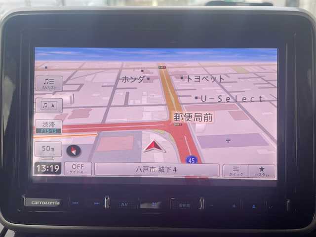 スズキ スペーシア カスタム HYBRID XS 青森県 2022(令4)年 1.5万km ピュアホワイトP ４ＷＤ/HV/社外ナビ（フルセグ/AM/FM）/両側パワースライドドア/リアサーキュレーター/D/N席シートヒーター/パーキングセンサー/コーナーセンサー/衝突軽減システム/横滑り防止装置/アイドリングストップ/165/55/15純正アルミホイール夏タイヤ/社外エンジンスターター/スペアキー/ＥＴＣ/保証書/取扱説明書