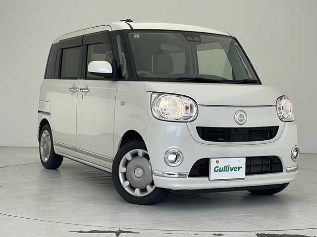 ダイハツ ムーヴ キャンバス X メイクアップ リミテッド SAⅢ 沖縄県 2018(平30)年 7.5万km パールホワイトⅢ 純正８インチナビ(NSZN-X68D）/（フルセグＴＶ　ＤＶＤ　Ｂｌｕｅｔｏｏｔｈ接続）/パノラマモニター/ETC/両側パワースライドドア/ステアリングスイッチ/スマートキー/プッシュスタート/純正フロアマット/純正ドアバイザー/オートライト/オートマチックハイビーム/アイドリングストップ