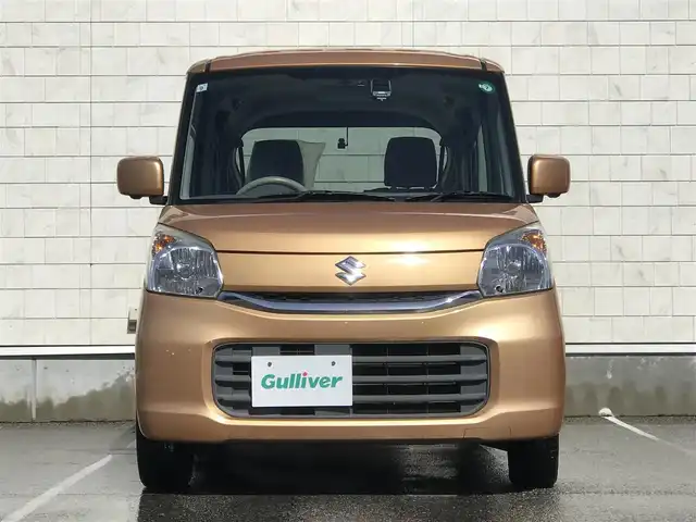 スズキ スペーシア X 富山県 2015(平27)年 8.8万km キャンドルオレンジメタリック 純正ナビ/フルセグTV/Bluetooth/全周囲カメラ/ドライブレコーダー/プッシュスタート/スマートキー/ステアリングスイッチ/ベンチシート/片側パワースライドドア/シートヒーター/ヘッドライトレベライザー/ETC