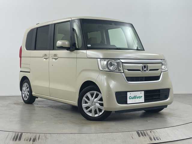 ホンダ Ｎ ＢＯＸ G L ホンダセンシング 埼玉県 2018(平30)年 4.9万km プレミアムアイボリーパール/ブラウン2トーン 社外ナビ　MDV-D565BT/（Bluetooth/CD/DVD/USB/AM/FM）/地デジフルセグ/バックカメラ/ETC/Honda SENSING/・衝突軽減ブレーキ/・アダプティブクルーズコントロール/・誤発進抑制機能/・歩行者事故低減ステアリング/・路外逸脱抑制機能/・オートハイビーム/・先行車発進お知らせ機能/・標識認識機能/片側パワースライドドア/プッシュスタート/ステアリングリモコン/ロールサンシェード/ウィンカーミラー
