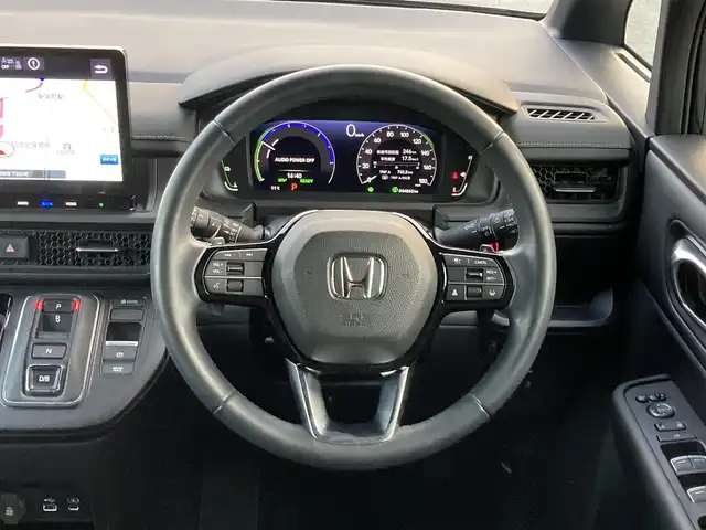 ホンダ ステップワゴン スパーダ eHEV 福岡県 2022(令4)年 4.5万km トワイライトミストブラックパール ワンオーナー/無限グリル/純正11.4インチナビ/（AM/FM/DISC/SD/SDREC/BT/フルセグ）/AppleCarPlay/AndroidAuto/Bカメラ/レーダークルーズコントロール/両側パワースライドドア/電動リアゲート/LEDヘッドライト/オートライト/ハーフレザーシート/オットマン/DN席シートヒーター/純正16インチAW/ステアリングスイッチ/ハンドルアシスト/サンシェード/BSM/横滑り防止装置/コーナーセンサー/レーンキープアシスト/盗難防止装置/衝突被害軽減システム/アイドリングストップ/ドライブレコーダー/スマートキー/ETC/保証書/取扱説明書