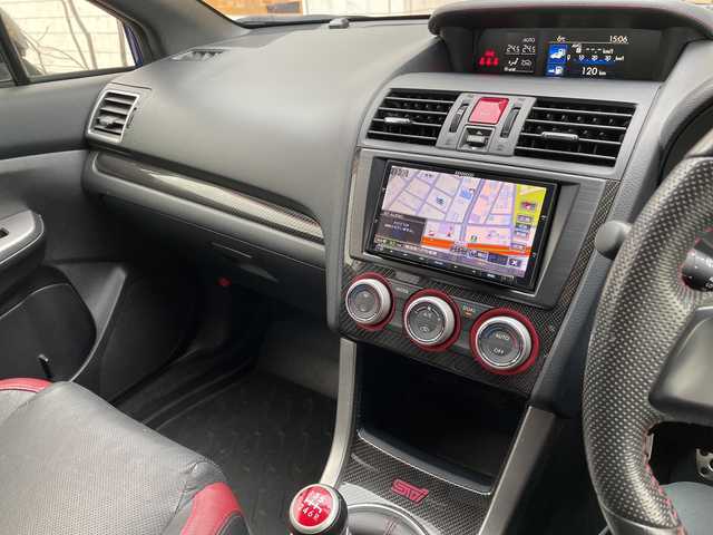 スバル ＷＲＸ ＳＴＩ STI タイプS 青森県 2014(平26)年 16.9万km WRブルーパール 4WD・ターボ/社外メモリナビ・フルセグTV/CD・DVD・Bluetooth・SD/バックカメラ/OPレザーシート/前席パワーシート・シートヒーター/運転席シートメモリー/ETC/LEDヘッドライト/フォグランプ/STiエアロ/純正大型リアスポイラー/HKS車高調（純正車内）/柿本マフラー/BBS製純正18インチアルミ