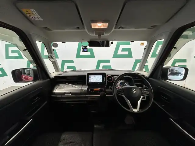 スズキ スペーシア ギア HYBRID XZ 鹿児島県 2020(令2)年 7.1万km フェニックスレッドパール/ガンメタリック2トーンルーフ 7インチナビ（CN-RE07WD）/バックカメラ/前後ドライブレコーダー（DRV-MR450）/ETC/両側パワースライドドア/フルセグTV/レーダークルーズコントロール/レーンキープアシスト/LEDヘッドライト/フォグライト/オートライト/オートマチックハイビーム/前席シートヒーター/社外フロアマット/ドアバイザー/純正アルミホイール