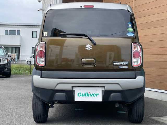スズキ ハスラー Jスタイル Ⅲ ターボ 静岡県 2018(平30)年 3.3万km ブレイブカーキパール/スチールシルバー ワンオーナー/Panasonicナビ（iPod フルセグTV SD DVD Bluetooth）/MTモード付きAT/アイドリングストップ/純正アルミホイール/純正フロアマット/ルーフレール/ハーフレザーシート/ベンチシート/ETC/スマートキー/スペアキー×１/取扱説明書/保証書