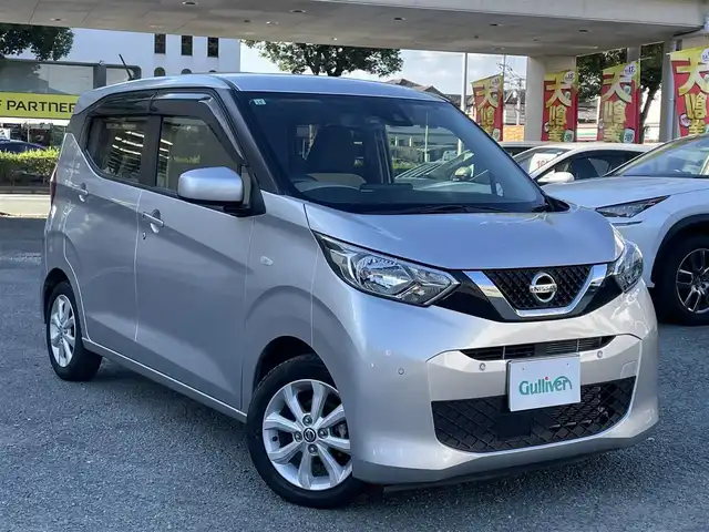日産 デイズ X 熊本県 2021(令3)年 2.4万km スターリングシルバーM ワンオーナー/衝突軽減ブレーキ/プッシュスタート/純正ナビ/（CD・フルセグTV・BTオーディオ・SD）/バックカメラ/ドライブレコーダー/純正14インチAW/オートライト/前後コーナーセンサー/横滑り防止装置/純正フロアマット/純正ドアバイザー/新車保証書/取扱説明書/スマートスペアキー×1本