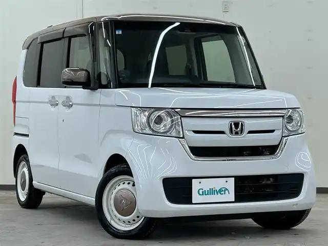 ホンダ Ｎ ＢＯＸ 2トーン G L ターボ ホンダセンシング 道央・札幌 2019(平31)年 4.3万km プラチナホワイトパール ・4WD/・ドアバイザー/・電動格納ミラー/・ウインカーミラー/・両側パワースライドドア/・２トーン塗装/・社外ナビ（DVD&CD&BT&フルセグ）/・ETC/・追従走行式クルーズコントロール/・純正エンジンスターター/・オートライト/・パドルシフト/・レーンキープアシスト/・社外レーダー/・社外AW付冬タイヤ
