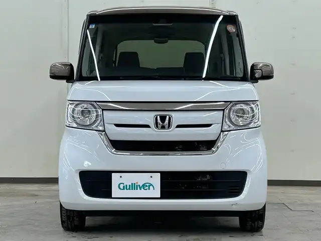 ホンダ Ｎ ＢＯＸ 2トーン G L ターボ ホンダセンシング 道央・札幌 2019(平31)年 4.3万km プラチナホワイトパール ・4WD/・ドアバイザー/・電動格納ミラー/・ウインカーミラー/・両側パワースライドドア/・２トーン塗装/・社外ナビ（DVD&CD&BT&フルセグ）/・ETC/・追従走行式クルーズコントロール/・純正エンジンスターター/・オートライト/・パドルシフト/・レーンキープアシスト/・社外レーダー/・社外AW付冬タイヤ