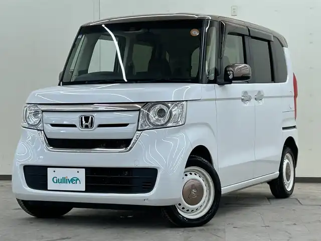 ホンダ Ｎ ＢＯＸ 2トーン G L ターボ ホンダセンシング 道央・札幌 2019(平31)年 4.3万km プラチナホワイトパール ・4WD/・ドアバイザー/・電動格納ミラー/・ウインカーミラー/・両側パワースライドドア/・２トーン塗装/・社外ナビ（DVD&CD&BT&フルセグ）/・ETC/・追従走行式クルーズコントロール/・純正エンジンスターター/・オートライト/・パドルシフト/・レーンキープアシスト/・社外レーダー/・社外AW付冬タイヤ