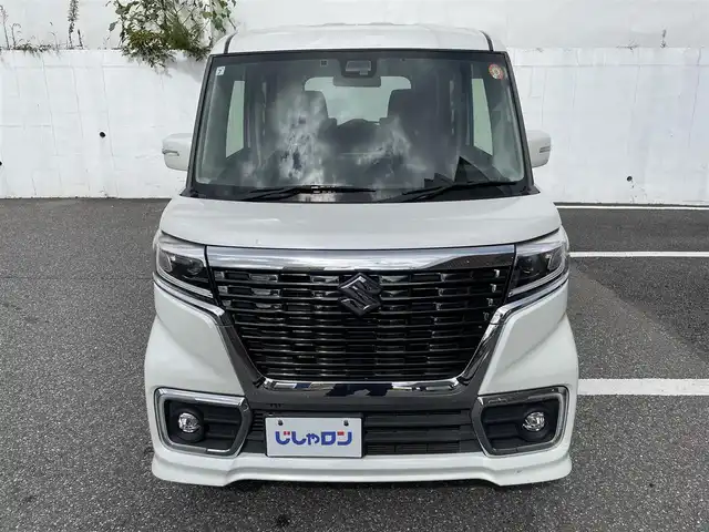 スズキ スペーシア カスタム HYBRID XS ターボ 千葉県 2019(令1)年 11.5万km ピュアホワイトP (株)IDOMが運営する【じしゃロン八千代店】の自社ローン対象車両になります。こちらは現金またはオートローンご利用時の価格です。自社ローンご希望の方は別途その旨お申付け下さい/社外ナビ/ETC/Bluetooth接続/両側パワースライドドア/LEDヘッドライト/デュアルブレーキサポート