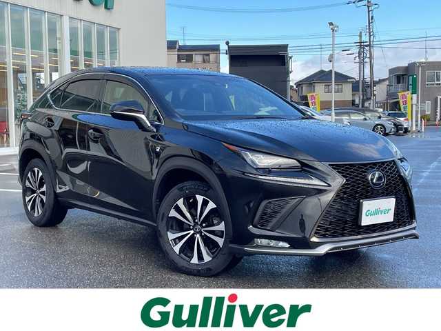 レクサス ＮＸ 300h Fスポーツ 石川県 2019(平31)年 6.3万km グラファイトブラックガラスフレーク ４ＷＤ　純正ナビ　フルセグＴＶ　バック＆サイドカメラ　パワーバックドア　黒革シート　シートヒーター＆クーラー　レーダークルーズ　衝突軽減ブレーキ　アルミホイール　コーナーセンサー　スマートキー