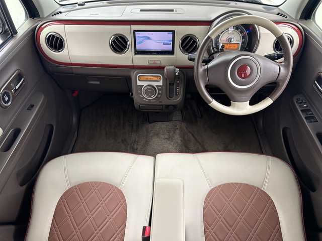 スズキ ラパン ショコラ X 福島県 2015(平27)年 6.3万km シャンパンピンクPM /禁煙車//スマートキー//スペアキー×1//プッシュスタート//社外ナビ//Bluetooth//フルセグテレビ//フロアマット//レザーシート//オートライト//ドアバイザー//盗難防止装置//ABS//バックカメラ