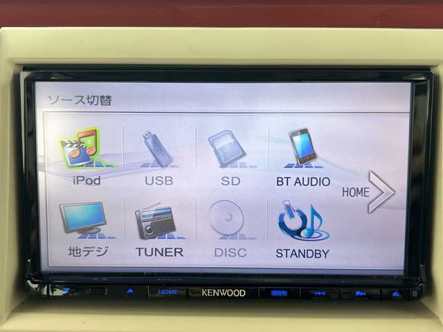 スズキ ラパン ショコラ X 福島県 2015(平27)年 6.3万km シャンパンピンクPM /禁煙車//スマートキー//スペアキー×1//プッシュスタート//社外ナビ//Bluetooth//フルセグテレビ//フロアマット//レザーシート//オートライト//ドアバイザー//盗難防止装置//ABS//バックカメラ