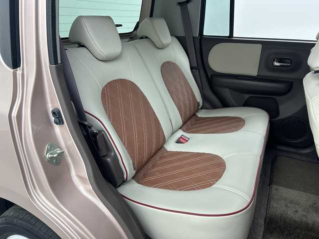 スズキ ラパン ショコラ X 福島県 2015(平27)年 6.3万km シャンパンピンクPM /禁煙車//スマートキー//スペアキー×1//プッシュスタート//社外ナビ//Bluetooth//フルセグテレビ//フロアマット//レザーシート//オートライト//ドアバイザー//盗難防止装置//ABS//バックカメラ