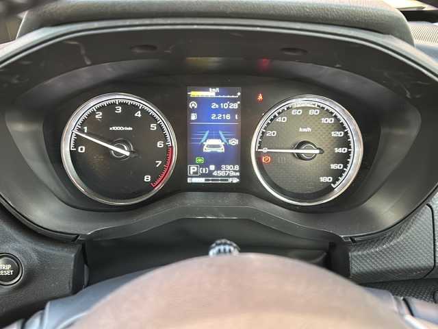 スバル フォレスター スポーツ 愛知県 2021(令3)年 4.6万km マグネタイトグレーメタリック ワンオーナー/禁煙車/純正メモリナビ/　フルセグTV/CD/DVD/BT/USB/Apple Car Play/純正前後ドラレコ/デジタルインナーミラー/バック・サイドカメラ/アイサイト3.0/追従機能付きクルーズコントロール/レーンキープアシスト/プリクラッシュセーフティ/ブラインドスポットモニター/前後クリアランスソナー/先行者発信お知らせ機能/パワーバックドア/全席シートヒーター/D席パワーシート/純正フロアマット/純正ドアバイザー/純正18インチAW/LEDヘッドライト/フォグランプ/オートライト/革巻きステアリング/パドルシフト/ETC/アイドリングストップ/W＋サイドエアバッグ/保証書/取説/スペアキー