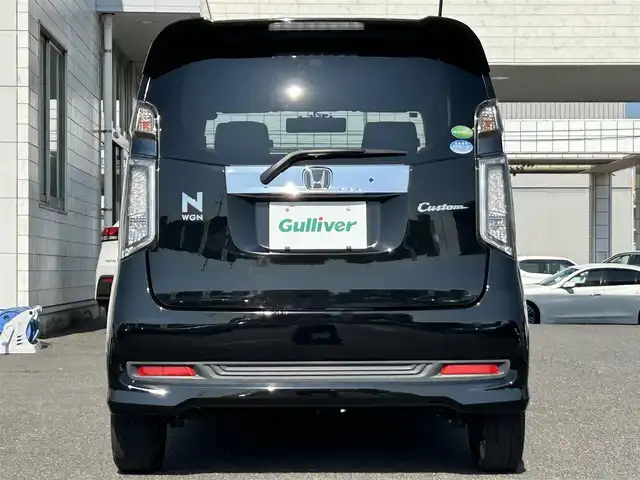 ホンダ Ｎ ＷＧＮ カスタム G 広島県 2014(平26)年 9.5万km スマートブラック ワンオーナー/純正メモリナビ(VXM-VSi)/　(Bluetooth/ワンセグテレビ/CD/DVD)/登録時走行距離/　94906km/バックカメラ/社外デジタルインナーミラー型ドライブレコーダー/オートライト/HIDヘッドライト/スマートキー/スペアキー/純正14インチアルミホイール/純正フロアマット/横滑り防止装置/保証書/取扱説明書