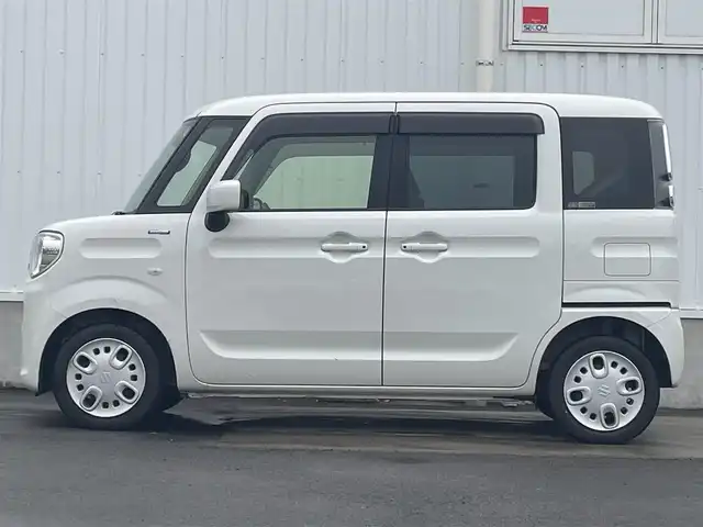 スズキ スペーシア HYBRID X 愛媛県 2018(平30)年 3.5万km ピュアホワイトP 純正ナビ（ワンセグTV/SDナビ）/両側パワースライドドア/ETC/USB/バックカメラ/ベンチシート/シートヒーター/純正フロアマット/AUX/ABS/横滑り防止装置/レーンキープアシスト/後方コーナーセンサー/Wサイドエアバッグ/衝突被害軽減システム