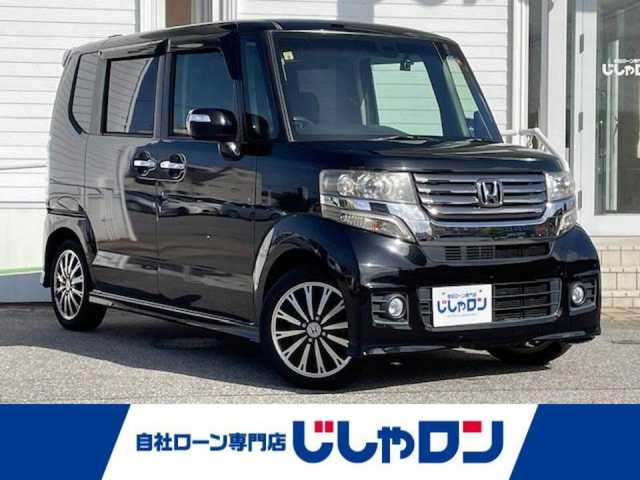 ホンダ Ｎ ＢＯＸ カスタム G ターボ Aパッケージ 富山県 2014(平26)年 7.8万km スマートブラック (株)IDOMが運営する【じしゃロン富山店】の自社ローン専用車両になります。こちらは現金またはオートローンご利用時の価格です。自社ローンご希望の方は別途その旨お申し付け下さい/Pioneerナビ/CD/DVD/フルセグ/シティブレーキアクティブシステム（衝突軽減）/ターボパッケージ/●クルーズコントロール/●パドルシフト/●本革巻ステアリングホイール/●アルミホイール/前方ドライブレコーダー/ETC/バックカメラ/両側パワースライドドア/横滑り防止装置