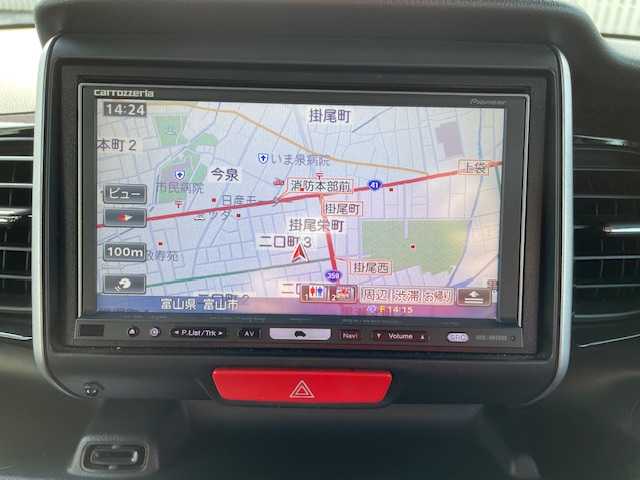 ホンダ Ｎ ＢＯＸ カスタム G ターボ Aパッケージ 富山県 2014(平26)年 7.8万km スマートブラック (株)IDOMが運営する【じしゃロン富山店】の自社ローン専用車両になります。こちらは現金またはオートローンご利用時の価格です。自社ローンご希望の方は別途その旨お申し付け下さい/Pioneerナビ/CD/DVD/フルセグ/シティブレーキアクティブシステム（衝突軽減）/ターボパッケージ/●クルーズコントロール/●パドルシフト/●本革巻ステアリングホイール/●アルミホイール/前方ドライブレコーダー/ETC/バックカメラ/両側パワースライドドア/横滑り防止装置
