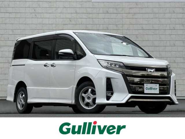 トヨタ ノア Si ダブルバイビーⅡ 岩手県 2019(平31)年 7万km ホワイトパールクリスタルシャイン 禁煙車/ワンオーナー/4WD/両側パワースライドドア/ハーフレザー/2列目サンシェード/純正ナビ/→フルセグTV/Bluetooth/CD/DVD/FM/AM/バックカメラ/衝突軽減システム/前後コーナーセンサー/横滑り防止装置/レーンキープアシスト/オートライト/オートハイビーム/LEDヘッドライト/フォグライト/〇プッシュスタート/〇電動格納ミラー/〇ウィンカーミラー/〇ドアバイザー/〇フロアマット/〇USBポート/〇シガーソケット/前後ドライブレコーダー/ビルトインETC