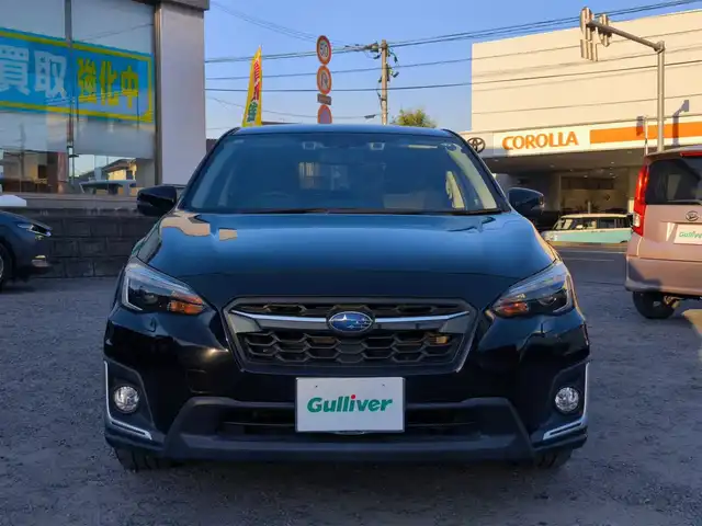 スバル インプレッサ ＸＶ 2．0i－S アイサイト 熊本県 2017(平29)年 11.4万km クリスタルブラックシリカ ワンオーナー/純正ナビ/【フルセグTV/Bluetooth/CD/DVD】/バックカメラ/アイサイト/・プリクラッシュブレーキ/・全車速追従機能付きクルーズコントロール/・アクティブレーンキープ/・車線逸脱警報/・ふらつき警報/・先行車発進お知らせ/・AT誤発進抑制制御/・AT誤後進抑制制御/オートLEDライト/ウィンカーミラー/純正18インチAW/ハーフレザーシート/前席パワーシート/プッシュスタート/スマートキー/アイドリングストップ/横滑り防止装置/革巻きステアリング/ステアリングスイッチ/純正フロアマット/保証書/取扱説明書