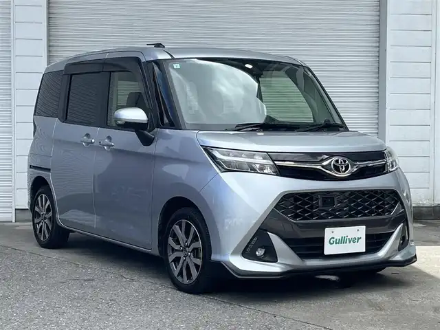 トヨタ タンク カスタムG－T 高知県 2017(平29)年 2.1万km ブライトシルバーM ワンオーナー/純正9インチナビ/　Bluetooth/フルセグ/　CD/DVD/AM/FM/バックカメラ/ETC2.0/両側電動スライドドア/クルーズコントロール/リアサンシェード/LEDヘッドライト/フォグランプ/純正15インチアルミホイール/純正フロアマット/衝突被害軽減システム/横滑り防止装置/アイドリングストップ/プッシュスタート/スマートキー/スペアキー/保証書/取扱説明書